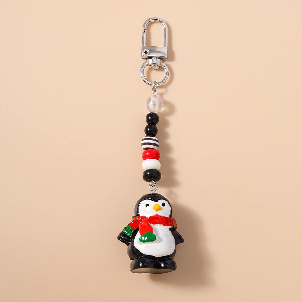 Aihua Netter Schlüsselanhänger Schöner Weihnachtsbaum Hirsch Schneemann Schlüsselanhänger für Frauen Mädchen Neujahr Handtasche Anhänger Schmuck Geschenke – Detail 13