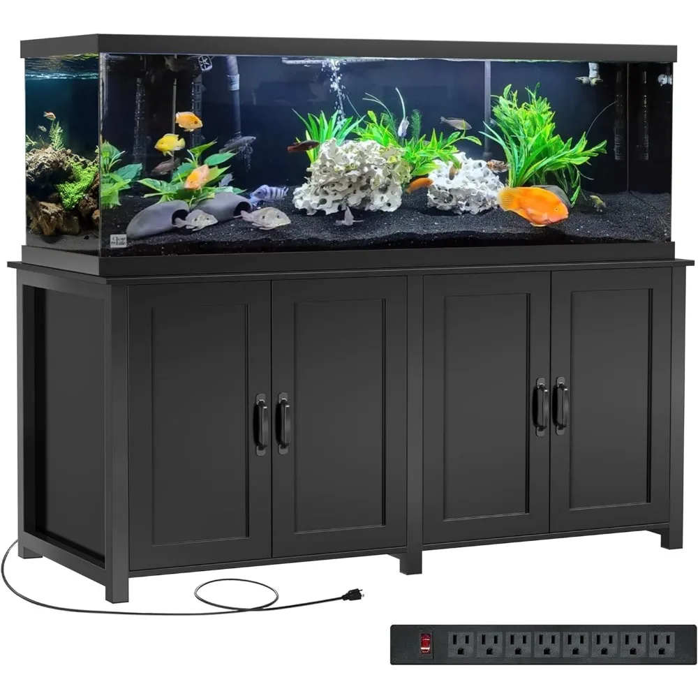 100-150 Gallon Fish Tank Stand, 120 Gallon Tank Stand with 60"*24" Tabletop Fits Volumns Aquariums,2200LBS Capacity Heavy Duty