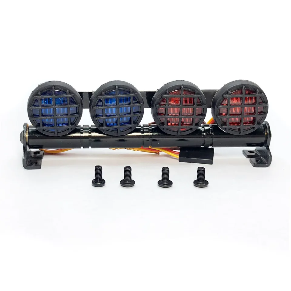 Barra Luminosa LED Multifunzione Per Auto RC 1/10 1/8 1/12 - 5 Modalità Lampeggianti, Controllo CH3, Adatta Per WPL D12 HSP TRX4 SCX10