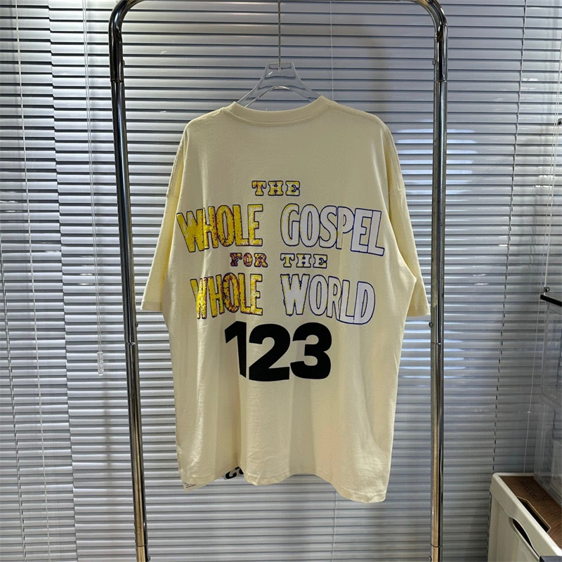 RRR123 High Street American Trendy Casual T-Shirt Loose