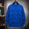 Plus Size Fashion Men Winter Knitted Sweaters Outwear Casual Sweaters O-Neck Pullovers Male Loose Pullovers Clothing 7XL 6XL 5XL 4
