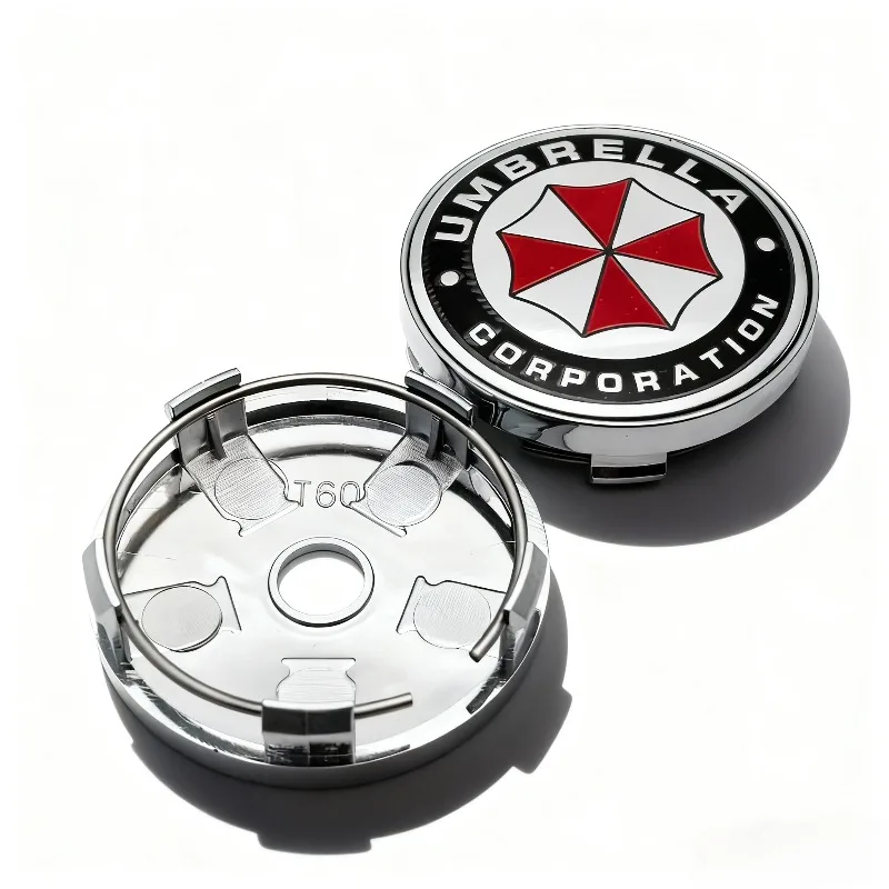 4 stücke Regenschirm Logo Emblem Abzeichen Auto Radnabenkappen 60 MM 56 MM Radnabenkappe Felge Radkappen Abdeckung Ersetzen Auto Styling Zubehör – Detail 5