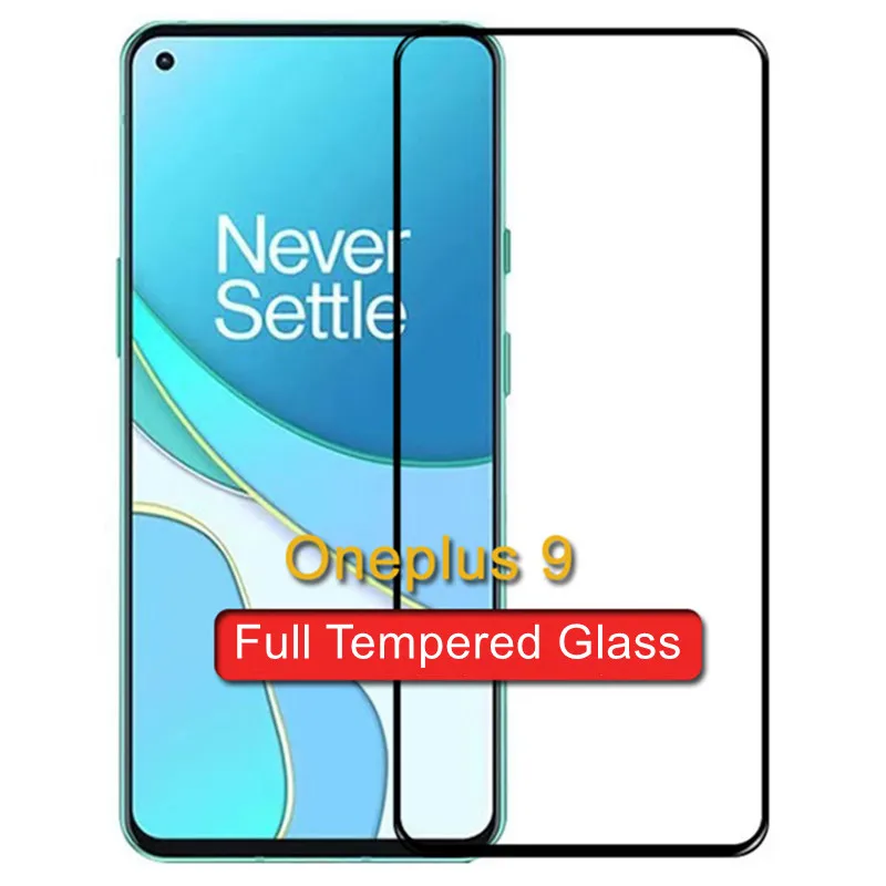 

Защитное стекло с полным покрытием для Oneplus 9 1 + 9 безопасная защита экрана for oneplus 9 One plus, пленка из закаленного стекла, 2 шт.