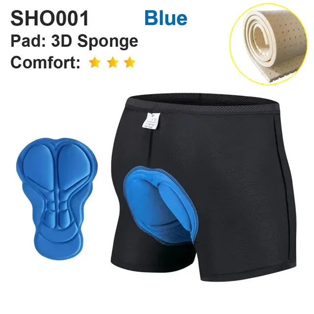 NEWBOLER Ademend Fietsondergoed Fietsbroek 5D Gel Pad Schokbestendig Fietsonderbroek MTB Racefiets Ondergoed Man Shorts