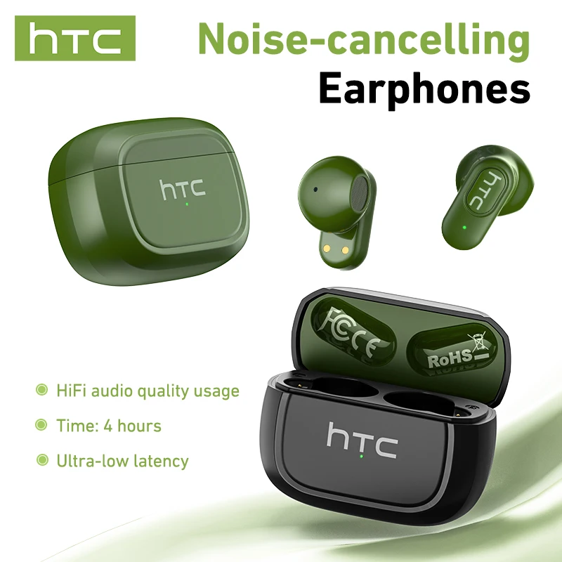Bluetooth Noise-Cancelling Earbuds with AI Translation and Clear Sound Quality