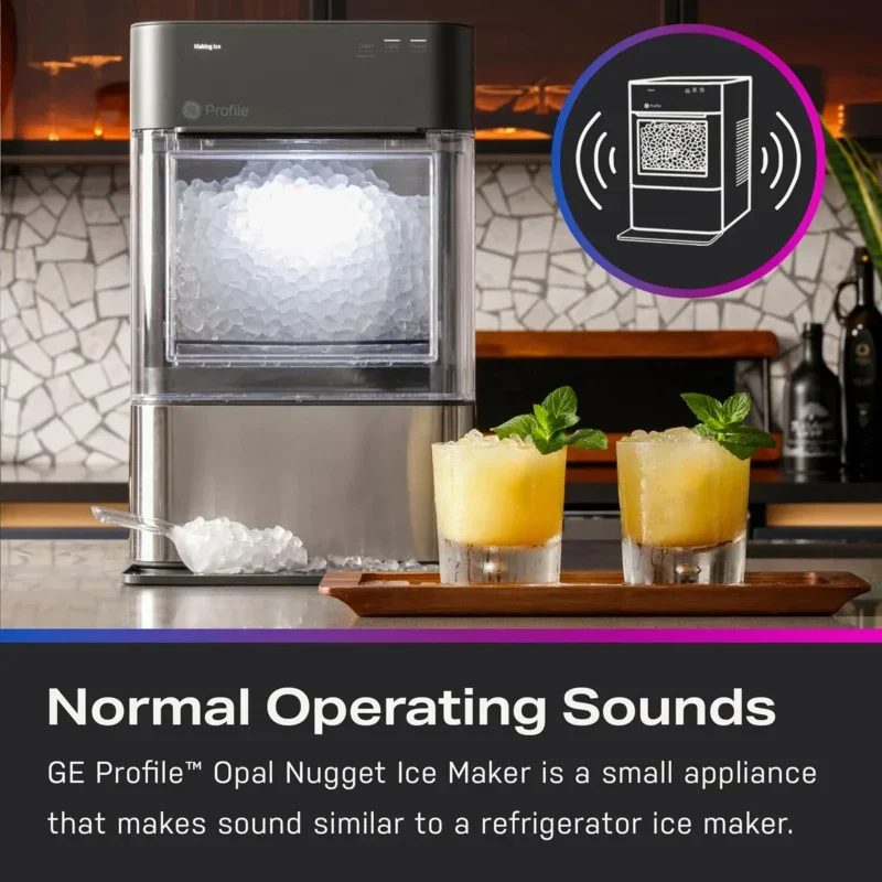 QWQWGE Profile Opal 2.0 Countertop Nugget Ice Maker Ice Machine with WiFi Connectivity Smart Home Kitchen Essentials