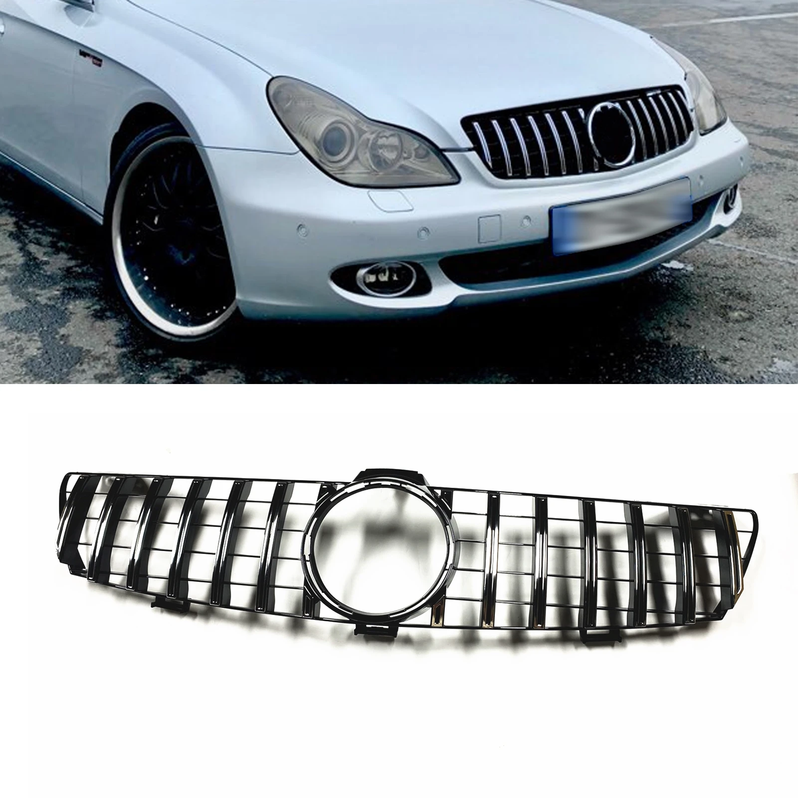 

Для Mercedes Benz W219 CLS Class CLS350 CLS500 CLS550 2005-2008 передняя решетка GT верхний бампер