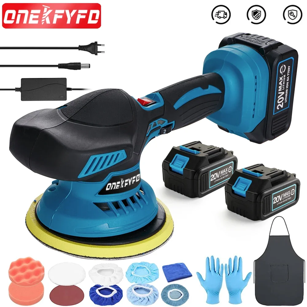 Electric Polisher 6 Speed Adjustable Waxing Polishing Machine Metal Waxing Wood Sanding Rust Removal for Makita 18v Battery