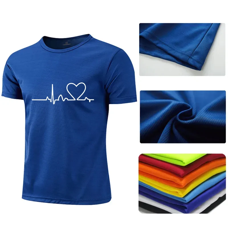 تي شيرت برقبة مستديرة سريع الجفاف للرجال والنساء ،...