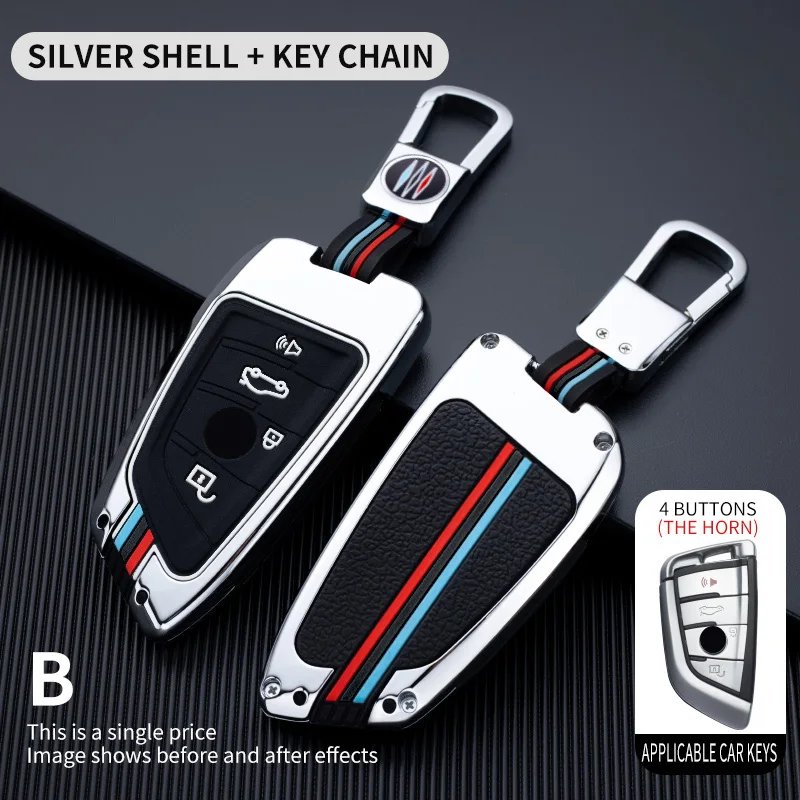 Deluxe Car Key Case Cover - Premium Leather Protector