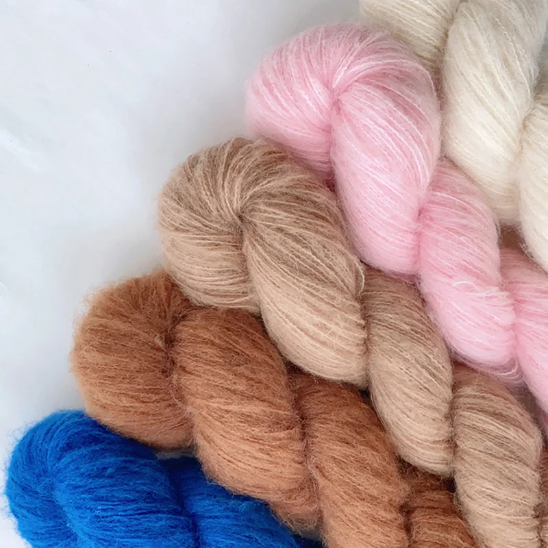 50g Brushed Cashmerino Yarn Extrafine Merino and Cashmere Blended Knitting Yarn for Sweater 2