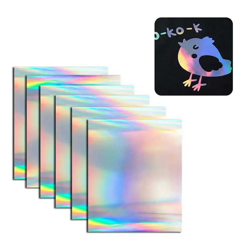 Heat Transfer Vinyl Sheets 10*12 Inch Hologram Flash Foil Vinyls Iron On  For Clothes HTV Vinyl Easy Cut And Weed DIY Decor Film - AliExpress