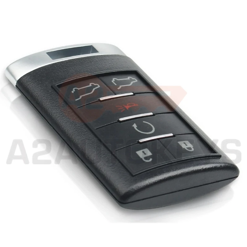 A2AUTOKEYS OUC6000066 6Buttons 315MHZ Remote Smart Control Car Key For Cadillac 2007 2008 2009 2010 2011 2012 2013 2014 Escalade