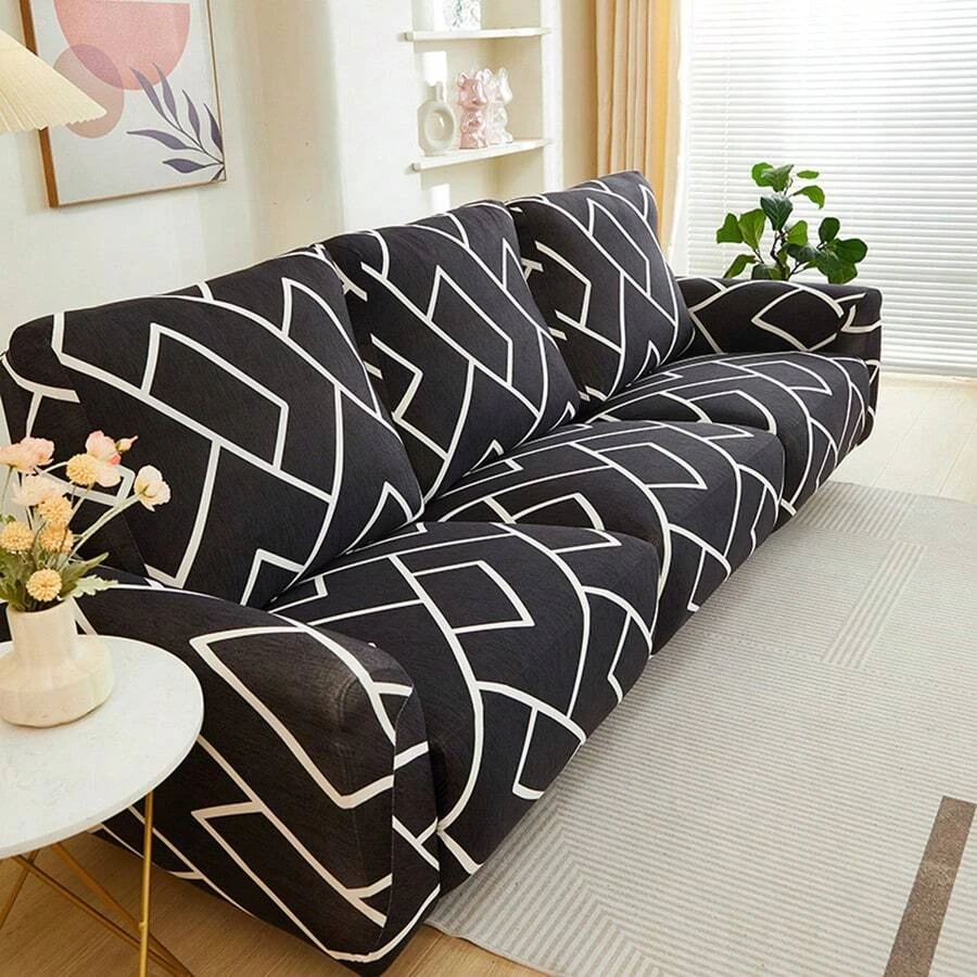 Printed Elastic Recliner Slipcover for Home Decor - Multiple Piece Set
