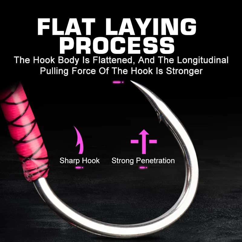 OBSESSION HK040 10 쌍 고 탄소 금속 지그 보조 후크 UV 빛나는 PE 라인 파이크 지그 루어 바닷물 낚시 후크 Pesca