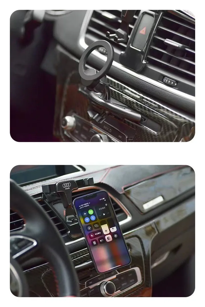 حامل هاتف السيارة بفتحة CD المغناطيسي لهاتف Magsaf...