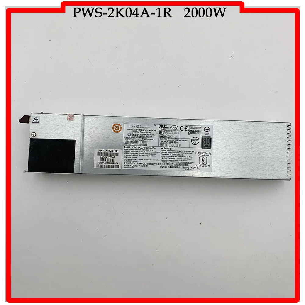 Для Supermicro PWS-2K04A-1R 2000W серверный источник питания 100% протестирован работает хорошо