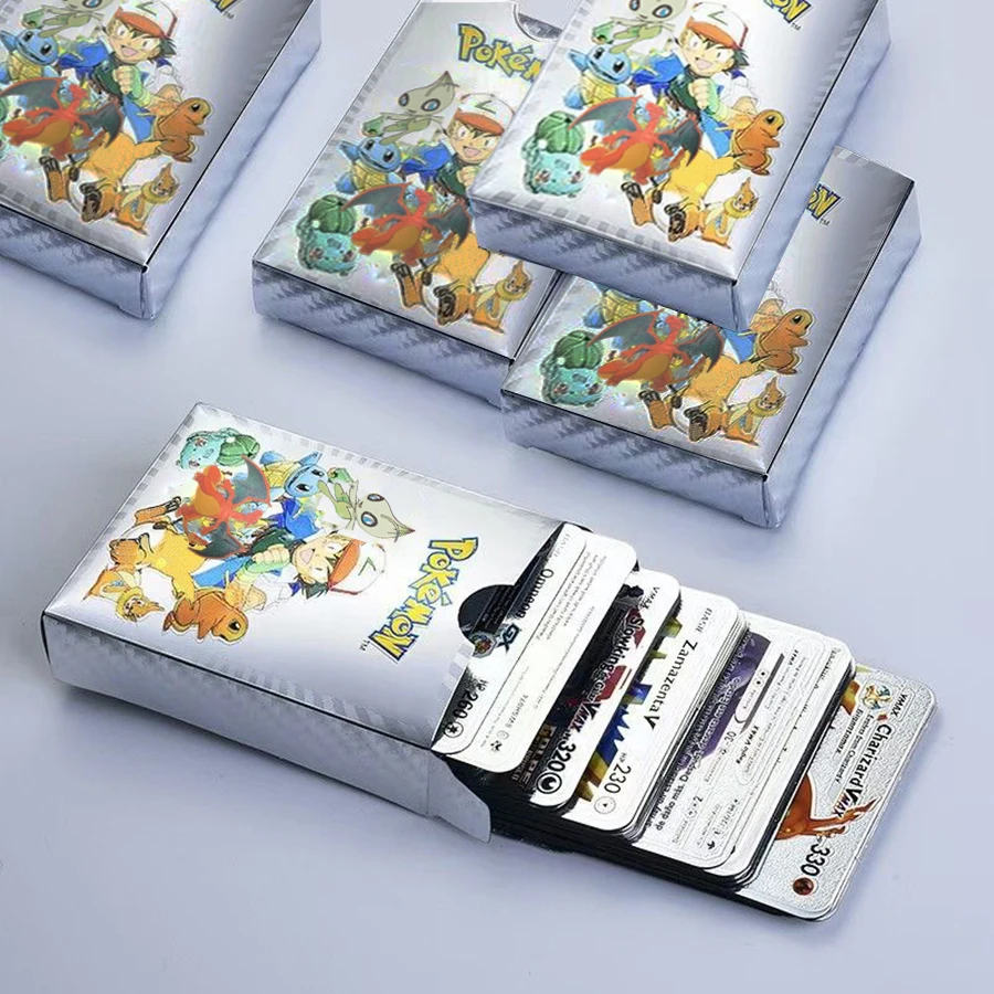 thumbnail image 4 of 110-27 tarjetas Pokémon (español, francés, inglés, alemán, Vmax GX, cartas de energía de batalla, Pikachu, colección de juegos, juguetes de batalla, regalos), 4 of 4
