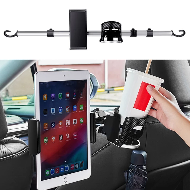 2-in-1 Universal Auto Haken Zurück Sitz Kopfstütze Halterung für Handy 360  Grad Handy halter Stehen - AliExpress