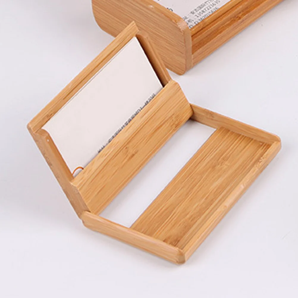 Porte-cartes en bois pour homme, porte-cartes d'affaires, boîte de rangement, présentoir minimaliste