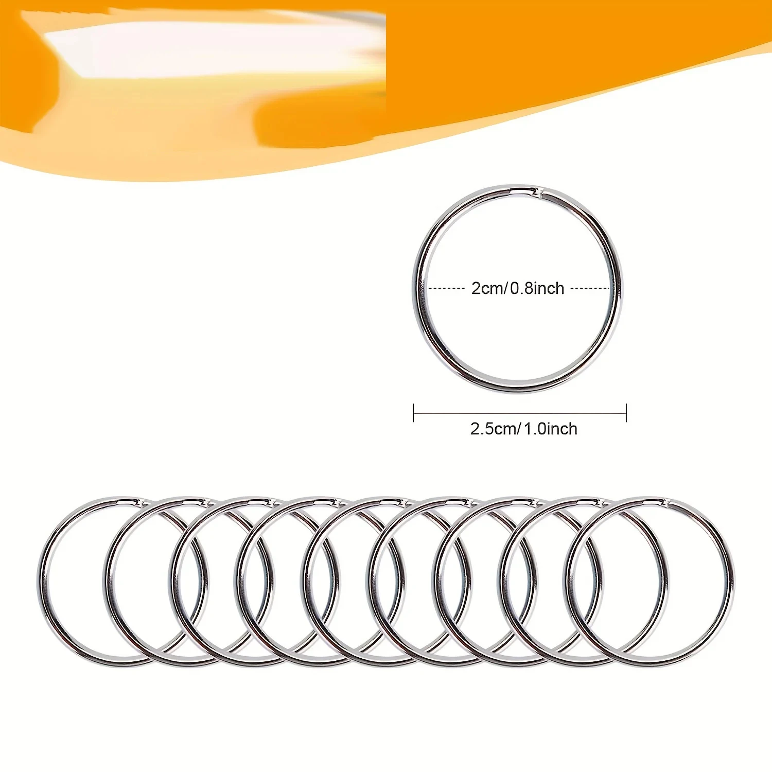 Swivel Snap Hooks Key Rings Metal Lobster Clasps Assorted Sizes 50PCS lobster clasps