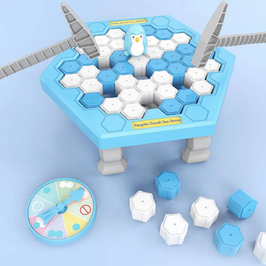 Save the penguin ice-breaking toys puzzle ice block intelligence building blocks children brain table parent-child small game in 4