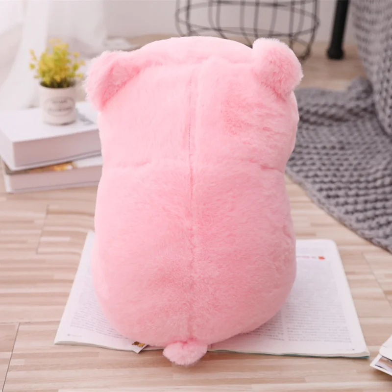 Soft Kawaii Love Pink Pig Plush Pillow Stuffed Super Cute Round Pig High Quality Doll Gift For Children