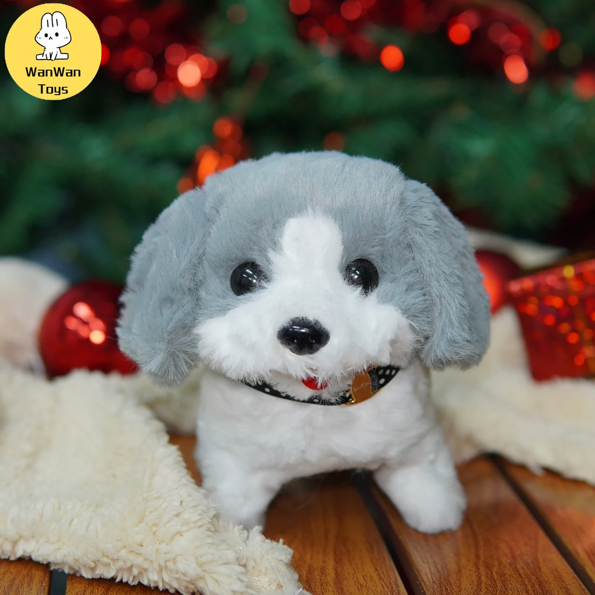 Children's Play House Toy Pet Toy Electric Plush Puppy Electronic Dog Mobile Barking Interactive Doll Holiday Gift Birthday Gift 6