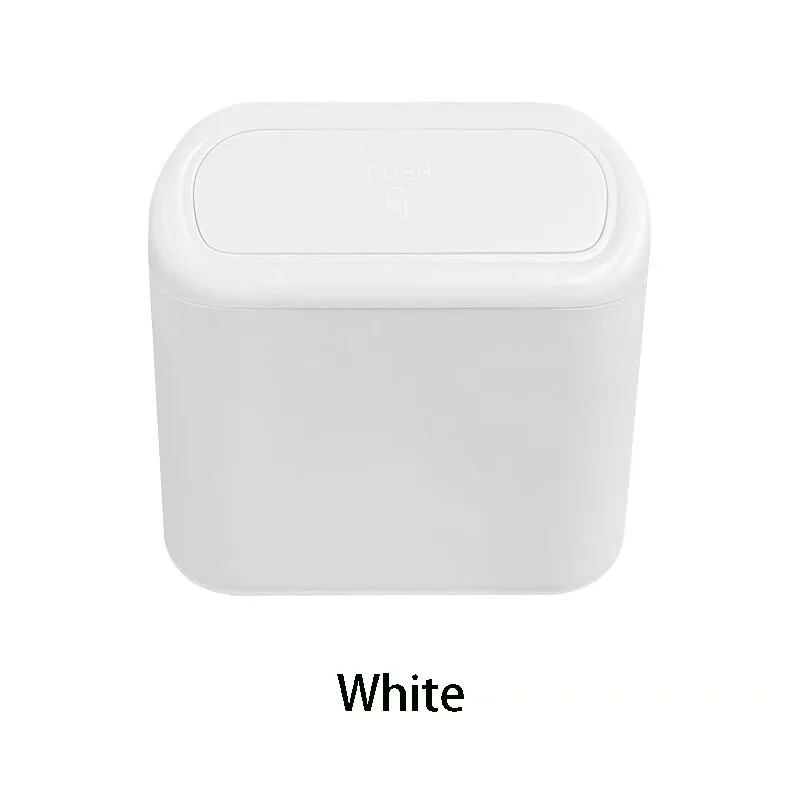 Portable Car Trash Can Hanging Mini Vehicle Garbage Organization With Lid Multifunctional Folding Automotive Garbage Storage Box