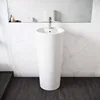 Well Made Forever Monaco Pedestal Sink Glossy White High Gloss finish protects the sink from scratches and stains 2