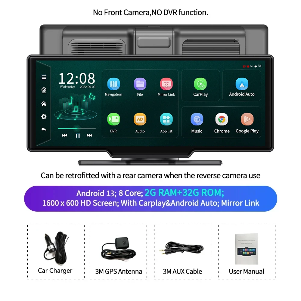 10.26インチ ダッシュボード Android 13 ダッシュカム 10.26 インチダッシュボード Android 13 ダッシュカム 5.1Bluetooth U