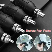 6mm/8mm/10mm/12mm Manual Fuel Pump Rubber Aluminum Hand Primer Oil Gasoline Petrol Diesel Liquid Transfer Pump Transfer Tools