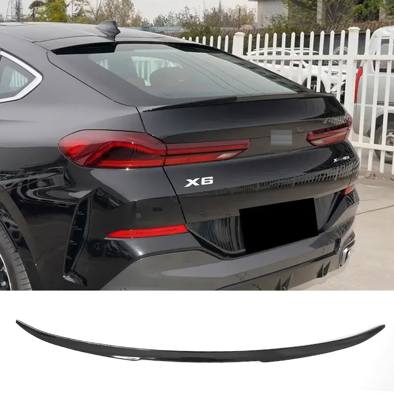 

Black Spoiler for BMW X6 G06 Tail Fin 2020 To 2024 Car Rear Wing ABS Plastic Accessories