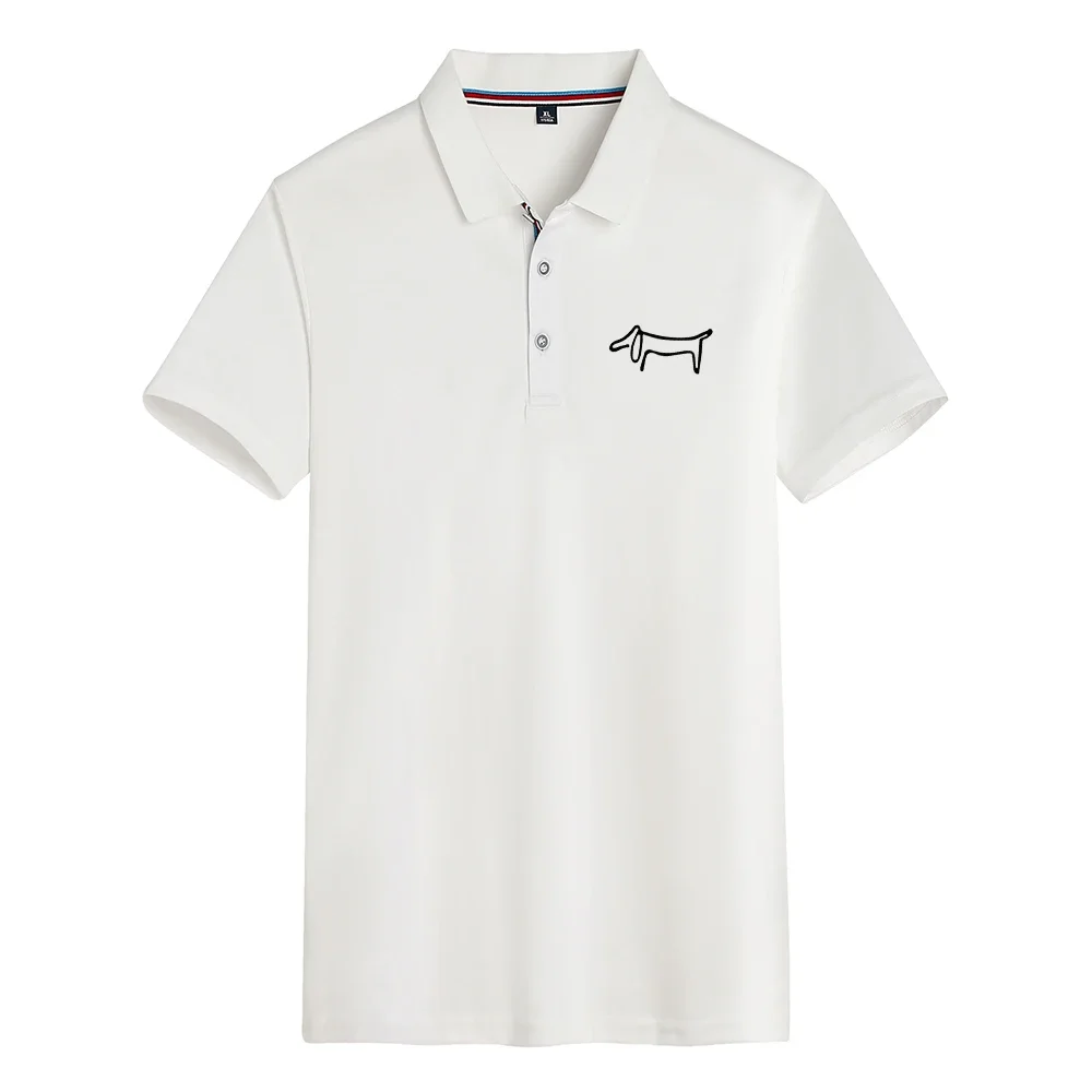 Polo da Uomo Comoda con Logo Stampato Casual a Maniche Corte - immagine 4