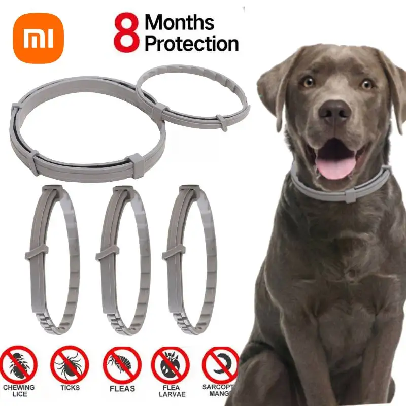 

Xiaomi Dog Anti Flea And Ticks Cats Collar Pet 8Month Protection Retractable Pet Collars For Puppy Cat Large Dogs Accessories