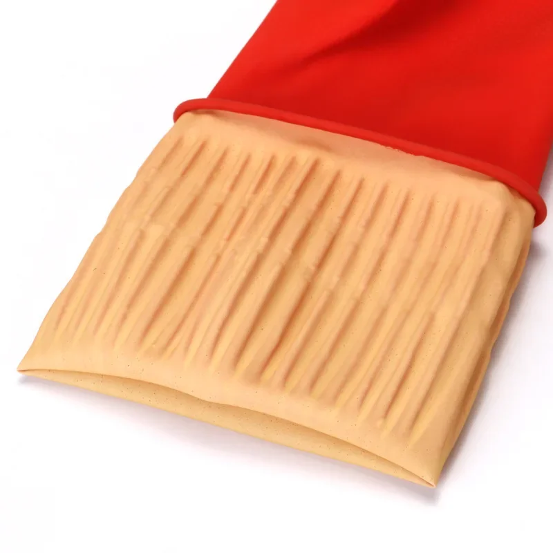 Kitchen Thick Extra Long Heavy Duty Rubber Gloves Thick Waterproof Car Washing Gloves Chemical Resistant Acid Oil Resistant