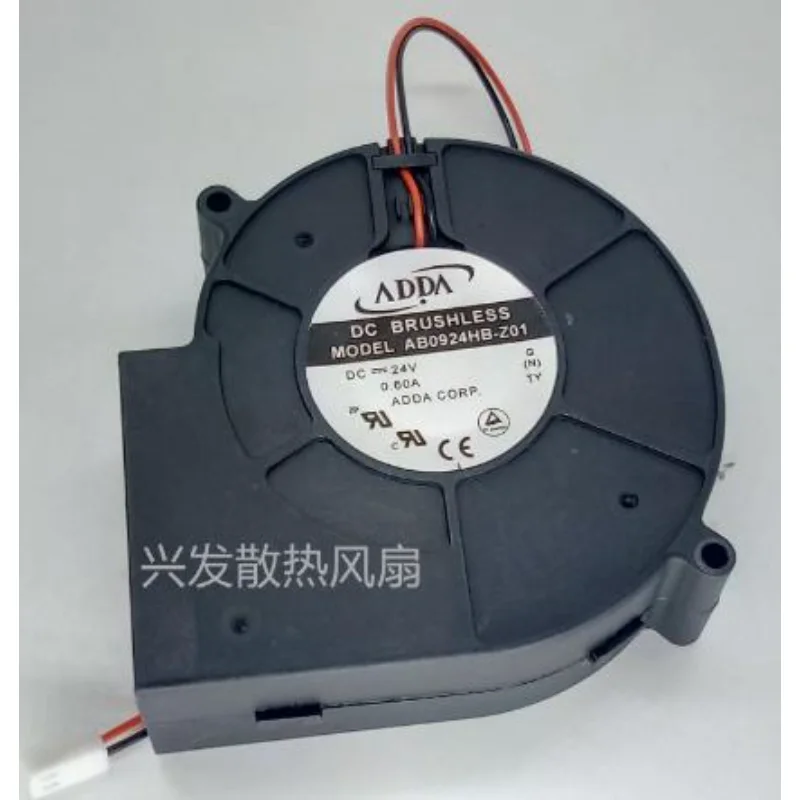 

New CPU Cooler Fan for ADDA AB0924HB-Z01 24V 0.60A 9733 9CM Turbofan Blower Cooling Fan 97*97*33mm