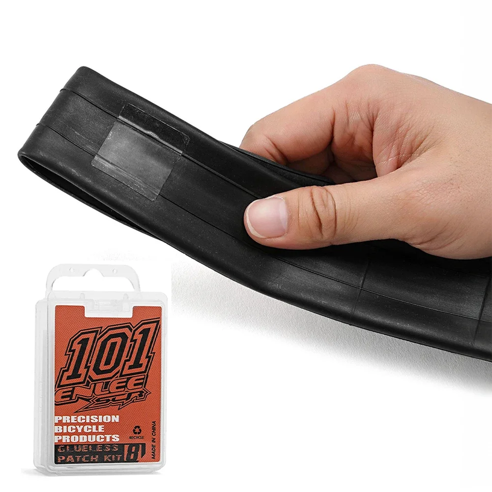 1Box Bicycle Tire repair tool set Glue-free Tire Patches Bike Tire Patch Tool No-glue Adhesive Quick Drying Bike Accessories