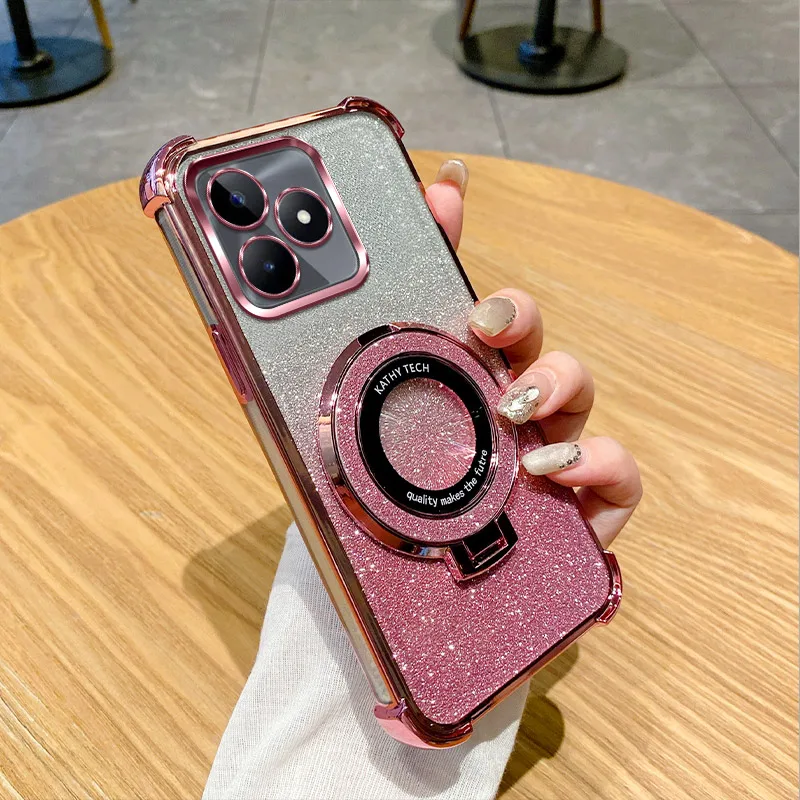 Shockproof Stand Ring Phone Case with Soft Cover