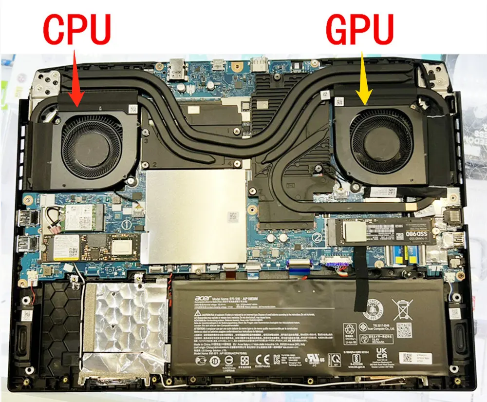 Computer CPU Cooling Fans for ACER nitro 5 N22C1 AN515-58-51R3 AN515-58 Fan Cooler Radiator NS8CC19-21G11 DC12V Laptops New