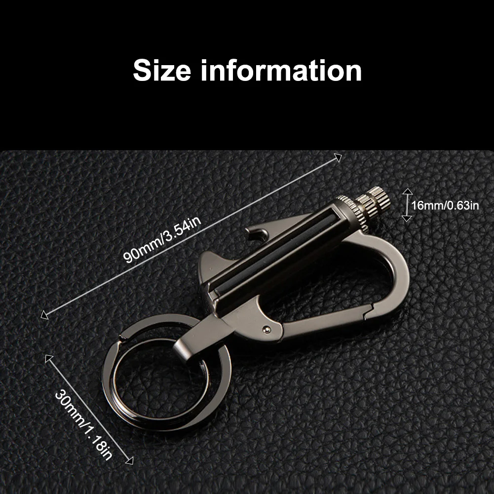 Permanent Match Lighter Keychain Outdoor Emergency Fire Starters Waterproof Cigarettes Flints Keyrings