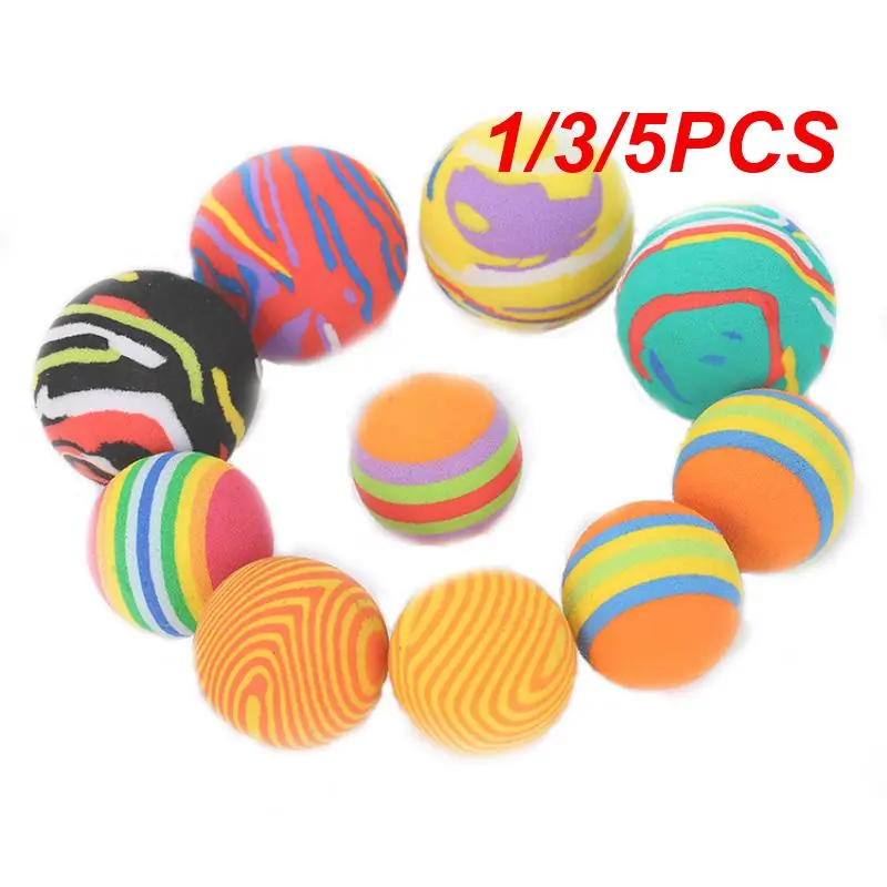 

1/2/Cat Toy Pet Toys Ball Interactive Training Toys for Cats Kitten Foam Multicolor Balls Cat Accessories Pet Supplies