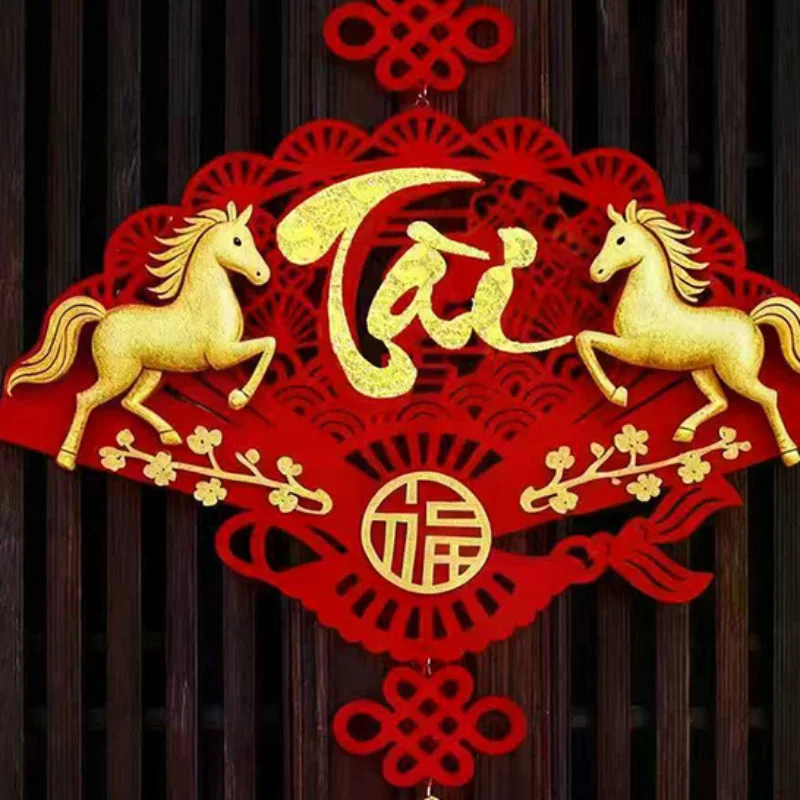 Vietnamese New Year Hanging Pendants With Tassel Window Door Party Hanging Ornament 2026 Spring Festival Home Decor Accessories