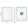 LED Light Bathroom Mirror Illuminated Wall Mounted Vanity Makeup Anti-Fog Rectangle 3 Colors Touch Light 4