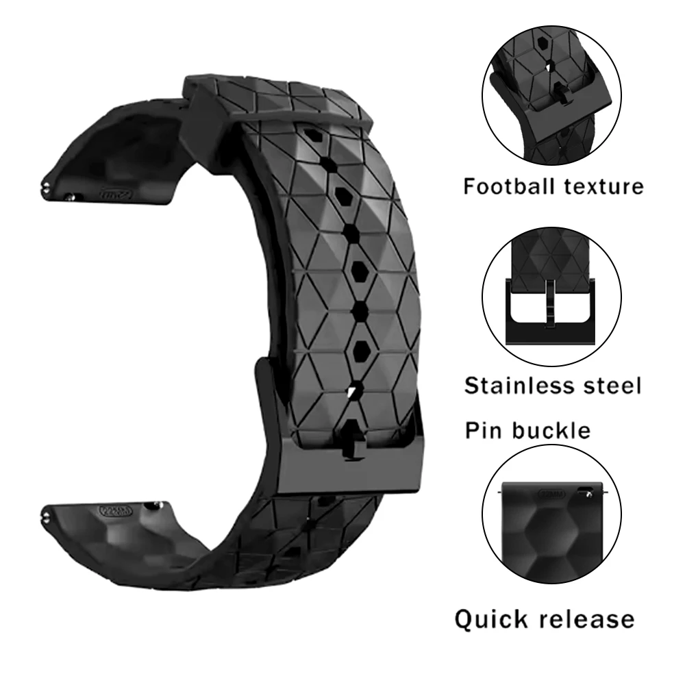 Versatile Silicone Smartwatch Strap – Soft and Durable Wristband in Multiple Sizes