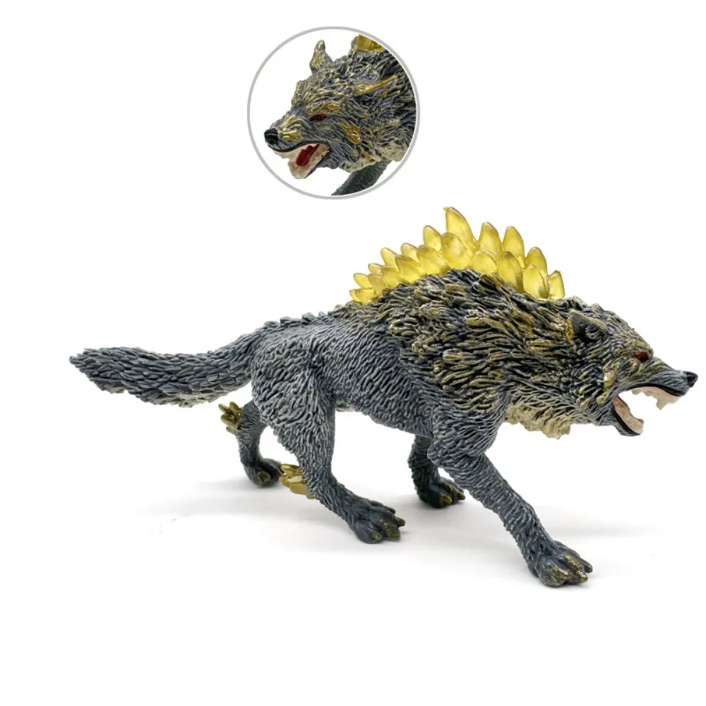 Ice Flying Dragon Mythical Figurine - Fire-Breathing Western Beast PVC Toy Ornament