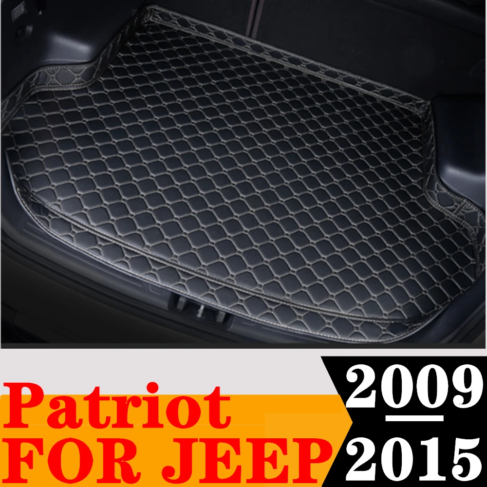 

Автомобильный коврик для багажника Sinjayer, водонепроницаемые автозапчасти, коврики для багажника, высокая боковая подкладка для груза, подкладка для JEEP Patriot 2009 2010-2015
