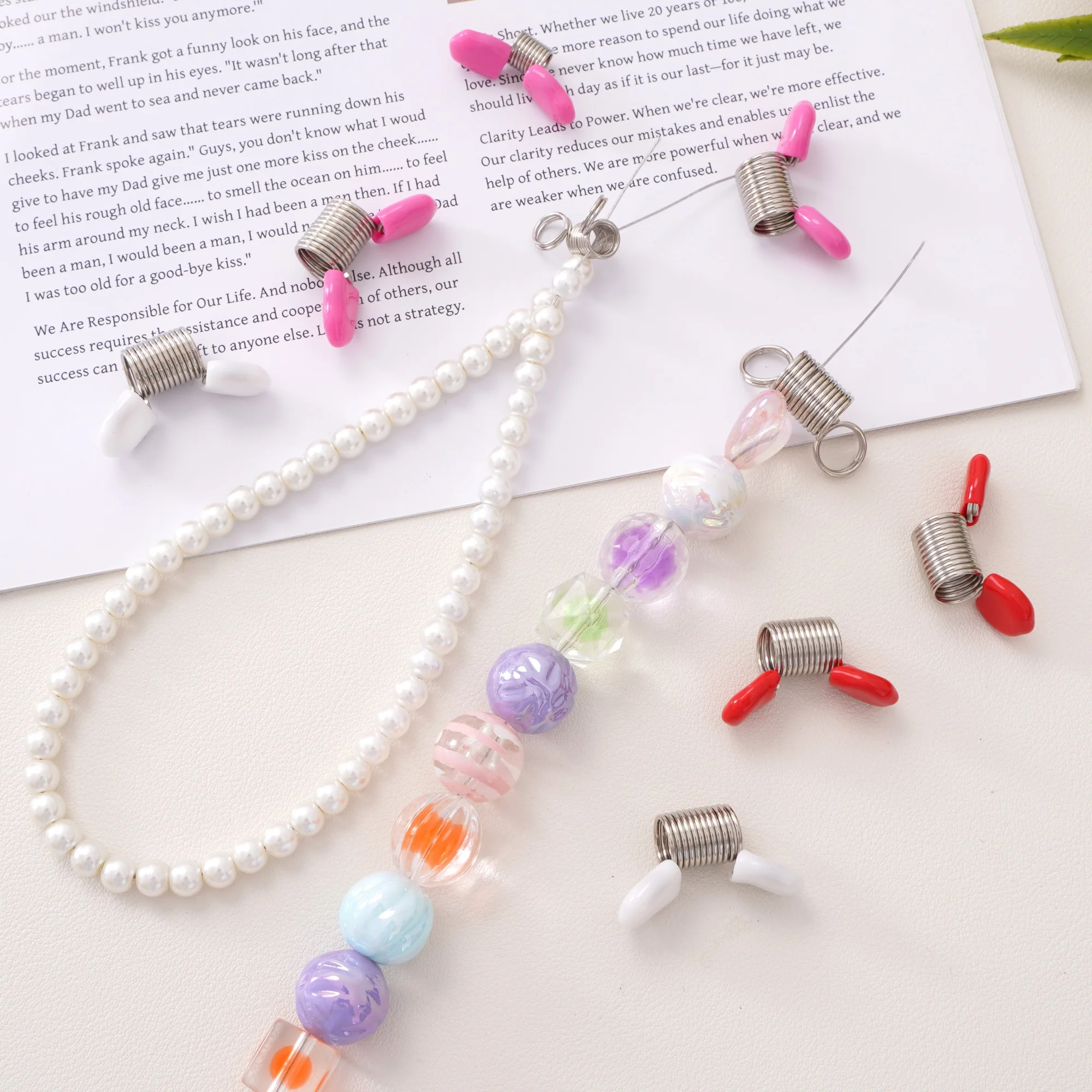 1pc Multifunctional Nickel-Plated Spring Steel Bead Stopper End Fasteners For Handmade DIY Jewelry Beading Bracelet Making