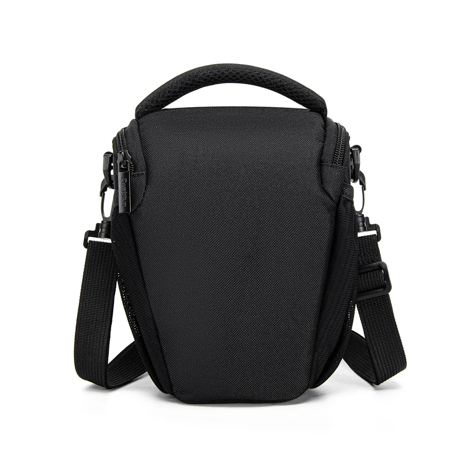 Custodia per fotocamera da viaggio impermeabile antiurto borsa a tracolla per Nikon D5600, D5500, D5300, D5200 DSLR fotocamera, Nero , Custodia per fotocamera