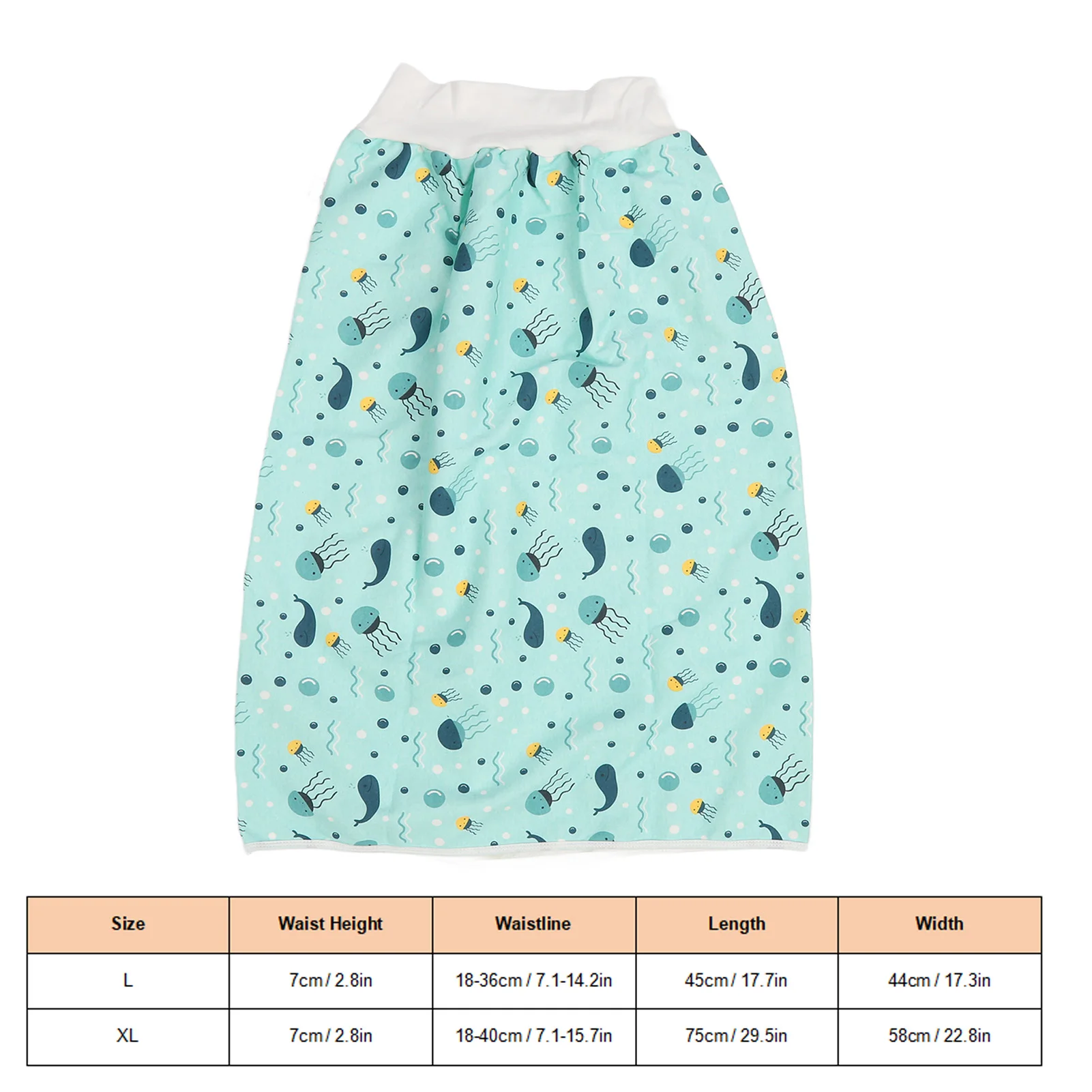 Wearable Incontinence Mat Adult Diaper Skirt Wearable Incontinence Mat Washable Cotton Cloth Reusable Diaper Bed Pad 6